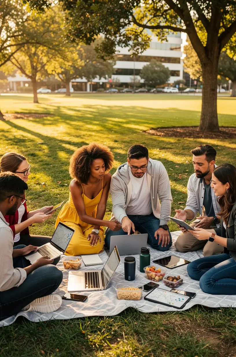 Mapping user engagement in California tech communities