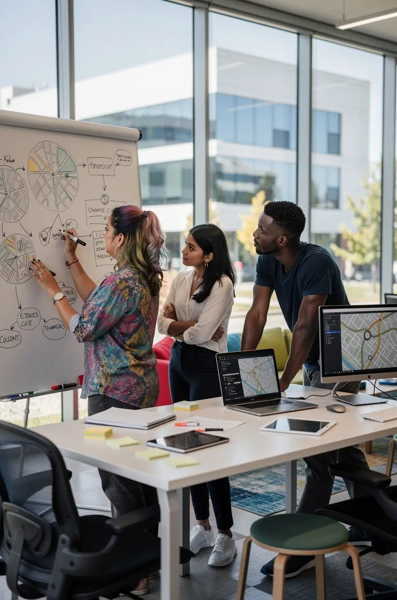 Modern office environment